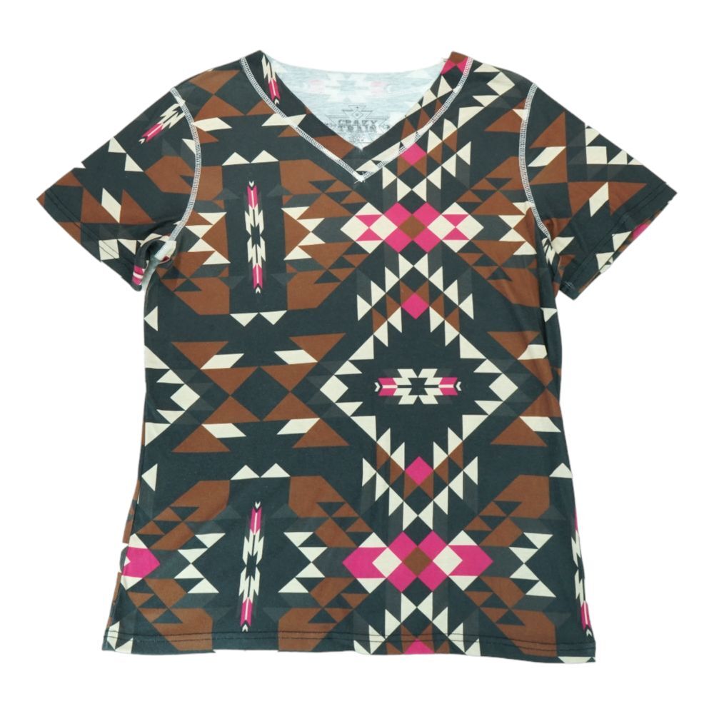 Crazy Train Women's Maple Mae Top Size Medium M‎ - Geometric